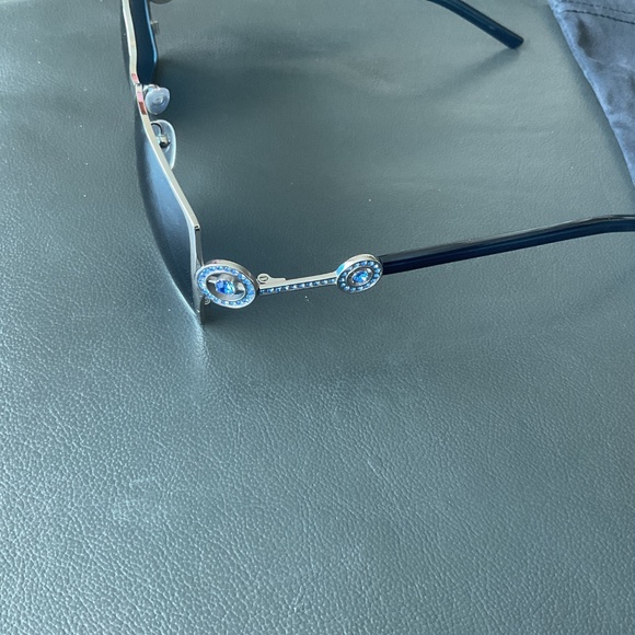 BOUCHERON Sunglasses Blue/White Metal frame With Rhinestones main image 7